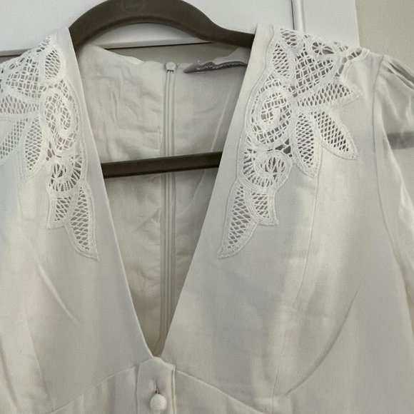 EMBROIDERY APPLIQUE MINI DRESS - Picture 8 of 13